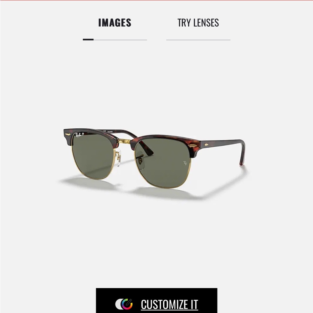 Polarized Rayban Clubmaster Classic Sunglasses
